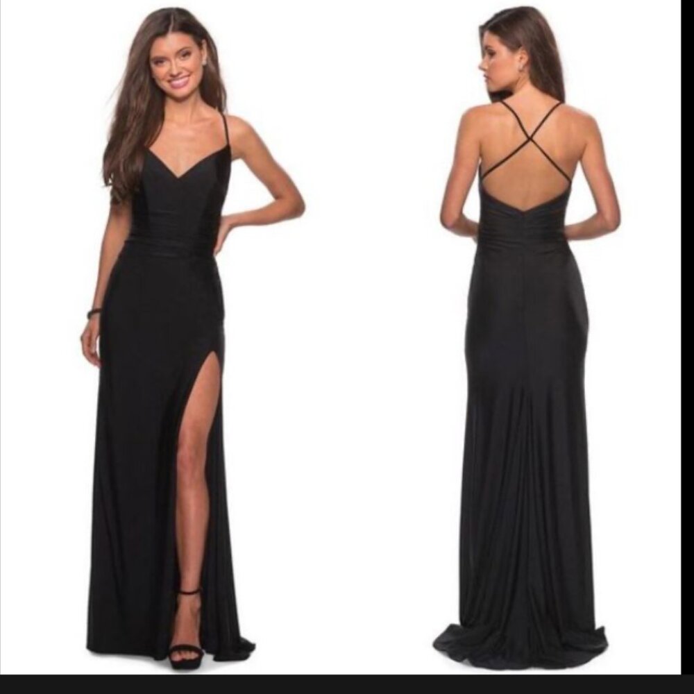 Black La Femme Prom Dress 28206, size 0 from Formal Approach